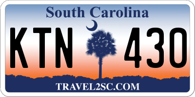 SC license plate KTN430