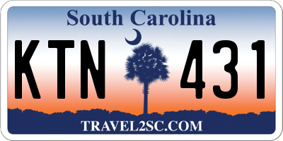 SC license plate KTN431