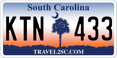 SC license plate KTN433