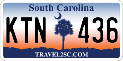 SC license plate KTN436