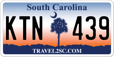 SC license plate KTN439