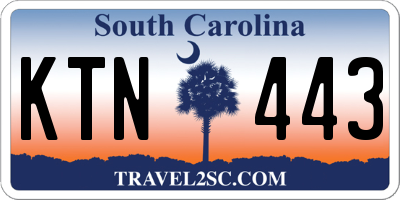 SC license plate KTN443