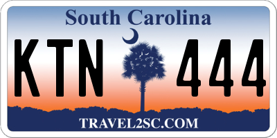 SC license plate KTN444