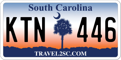 SC license plate KTN446