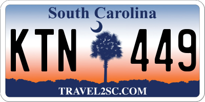 SC license plate KTN449