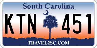 SC license plate KTN451