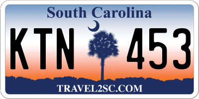 SC license plate KTN453