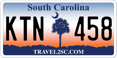 SC license plate KTN458