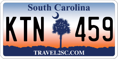 SC license plate KTN459