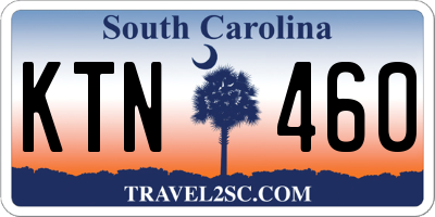 SC license plate KTN460