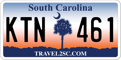 SC license plate KTN461