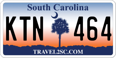 SC license plate KTN464