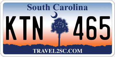 SC license plate KTN465