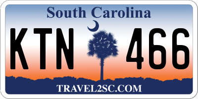 SC license plate KTN466