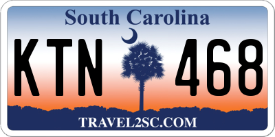 SC license plate KTN468