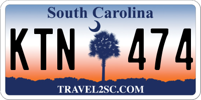 SC license plate KTN474