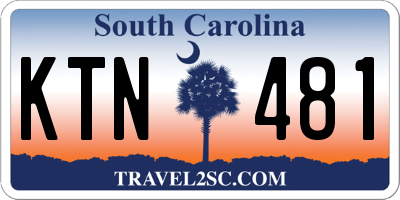 SC license plate KTN481