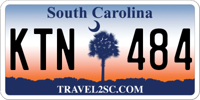 SC license plate KTN484
