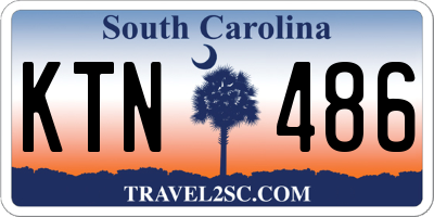 SC license plate KTN486
