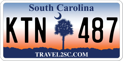 SC license plate KTN487