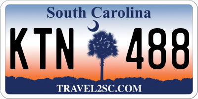 SC license plate KTN488
