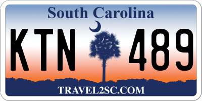 SC license plate KTN489
