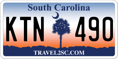 SC license plate KTN490