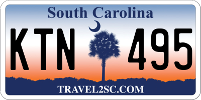 SC license plate KTN495