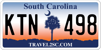 SC license plate KTN498