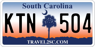 SC license plate KTN504