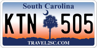SC license plate KTN505