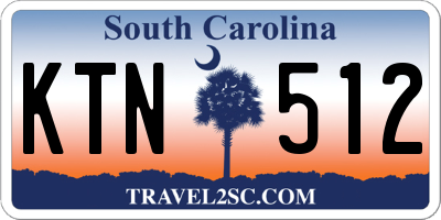 SC license plate KTN512