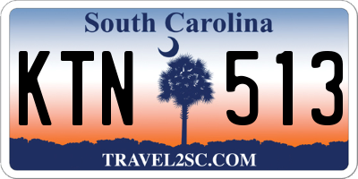 SC license plate KTN513