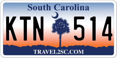 SC license plate KTN514