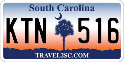 SC license plate KTN516