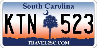 SC license plate KTN523
