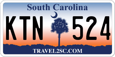 SC license plate KTN524