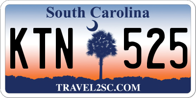 SC license plate KTN525