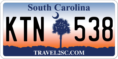 SC license plate KTN538