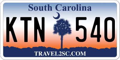 SC license plate KTN540