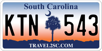 SC license plate KTN543