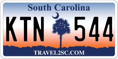 SC license plate KTN544