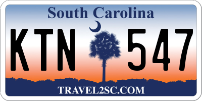 SC license plate KTN547