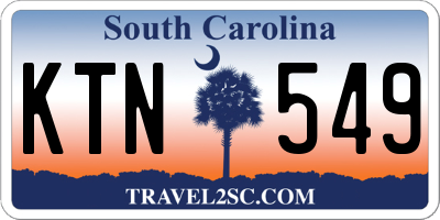 SC license plate KTN549