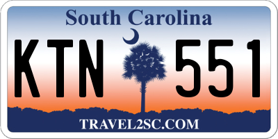 SC license plate KTN551