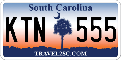 SC license plate KTN555