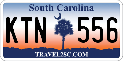 SC license plate KTN556