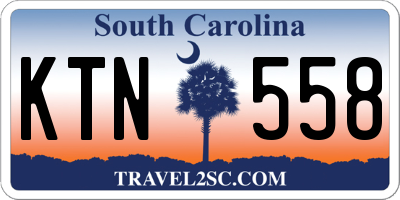 SC license plate KTN558