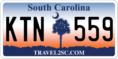 SC license plate KTN559