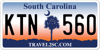 SC license plate KTN560